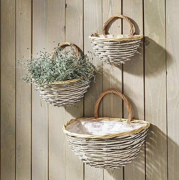 Chipwood Wandweidenkorb 3er Set