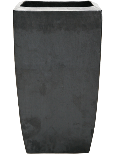 Plain Kubis anthrazit Keramikvase