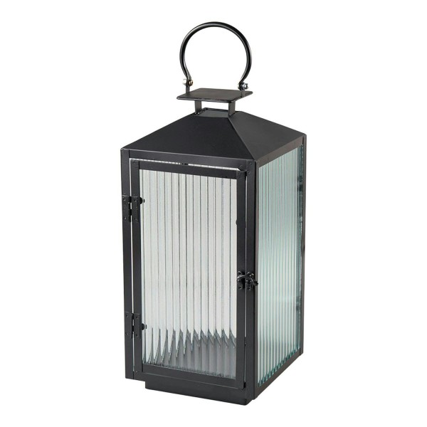 Schwarze Metall Laterne 45 cm