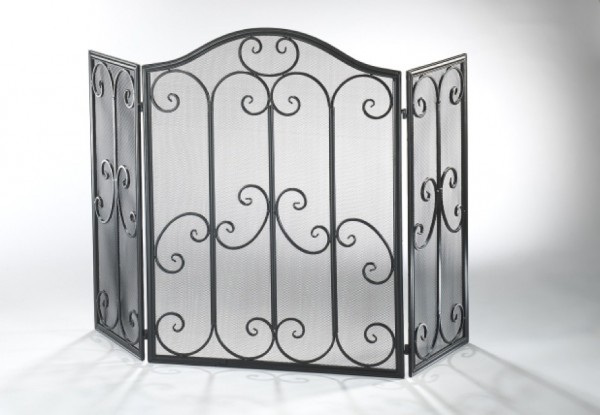 Bezas Kaminschutzgitter schwarz aus Metall