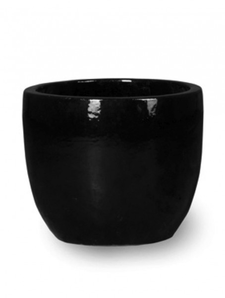 Couple Pflanzkübel - Schwarzglanz Keramik