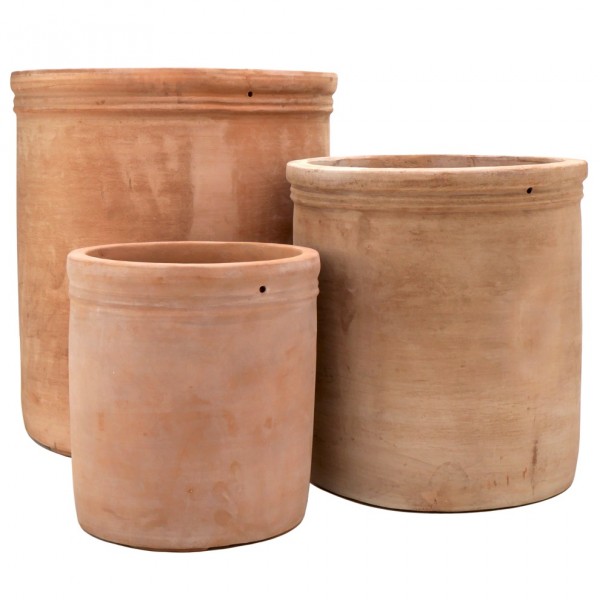 Cappuccino Kübel Terrakotta 3er Set