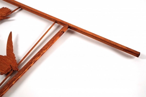 Rankhilfe Farfalla aus Rostmetall 140 cm