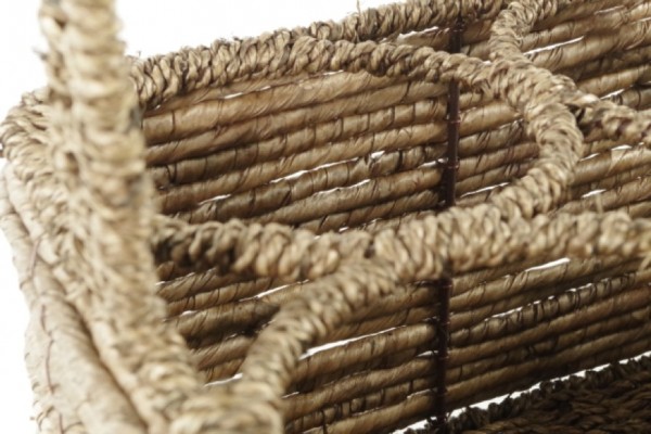 Flaschenkorb aus Bananenblatt