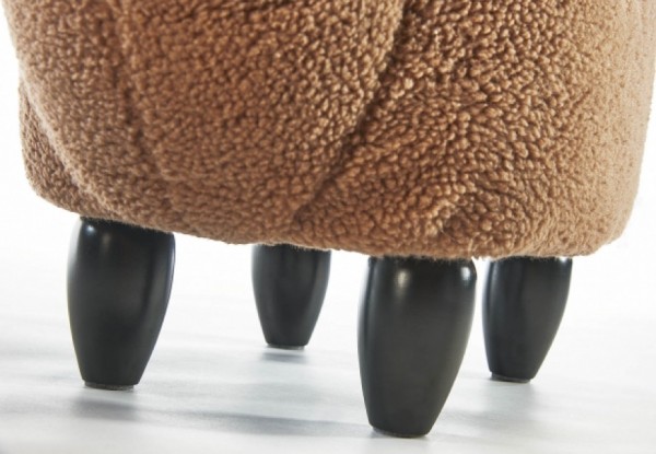 Kinderhocker Alpaka mit Staufach