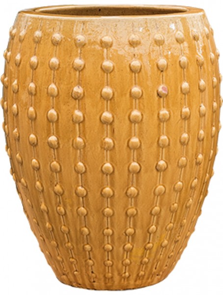 Laos Emperor Ocker | Keramik Pflanzgefäß