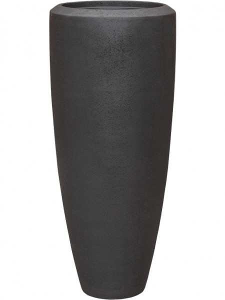 Plain Polystone Partner Pflanzvase smoke