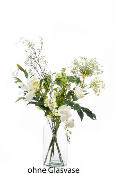 White shine XL Kunstblumenstrauß