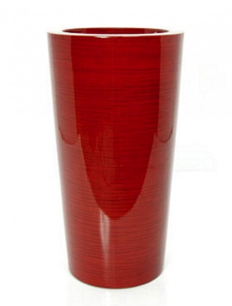 Krappa Bamboo Pflanzgefäß | Hochglanz Rot