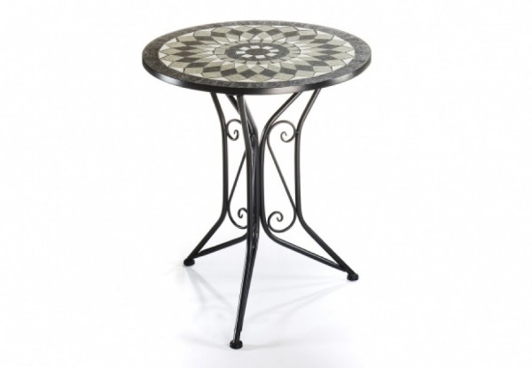 Mosaik Tisch aus Metall