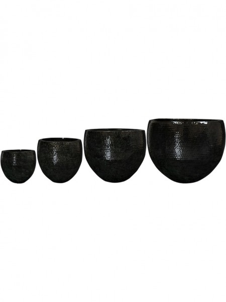 Thom Pot Black Metall Pflanzkübel 4er Set