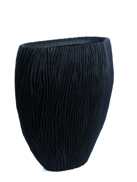 Pflanzvase River Black Oval