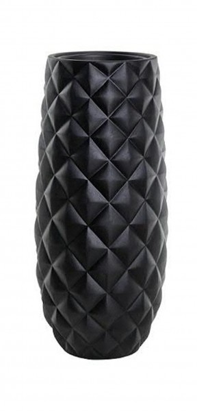 Black Natai - Polystone Pflanzvase