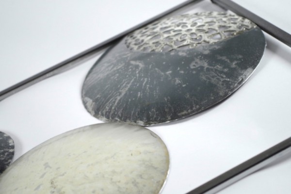 Slices Wandbild aus Metall