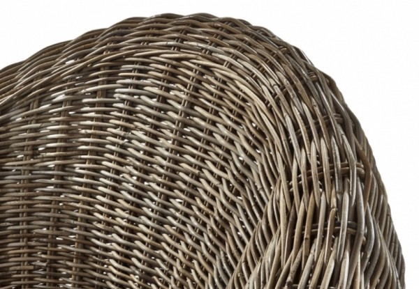 Rattan Loungesessel Rondo mit Kissen