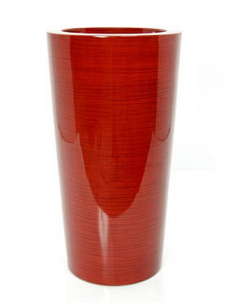 Krappa Bamboo Pflanzgefäß | Hochglanz Rot