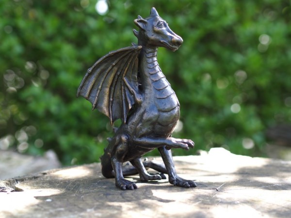 Drache Grax 22 cm aus Bronze