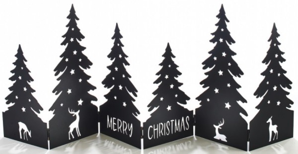 Gartenstecker Merry Christmas Forest 79 cm