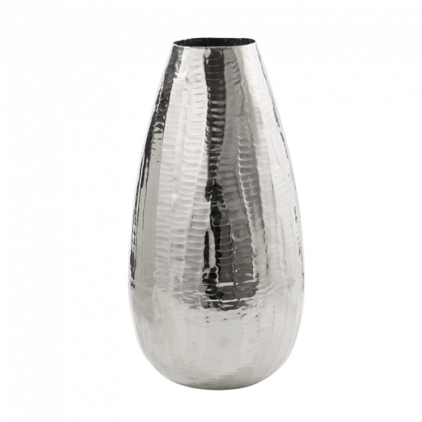 Hammerschlag Schale aus Aluminium 20 x 39 cm