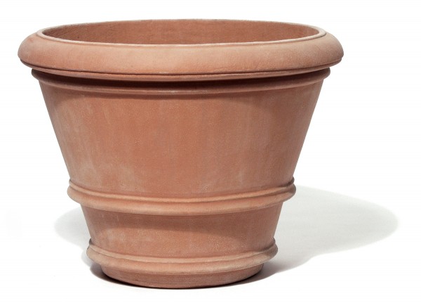 Vaso Doppio Bordo - Terracotta Pflanztopf