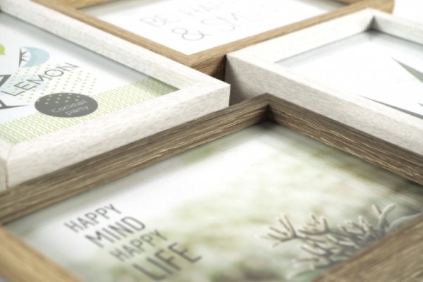 Be Smile Bilderrahmen-Collage aus Holz
