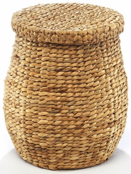 Wäschekorb aus Wasserhyazinthe 32 x 47 cm