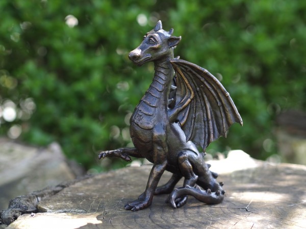 Drache Grax 22 cm aus Bronze
