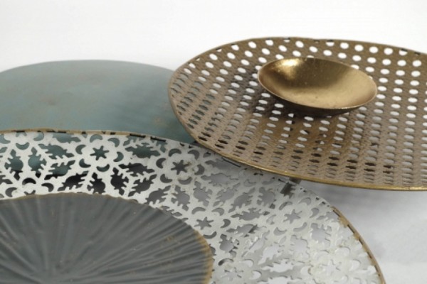 Wandbild Retro aus Metall 135 cm