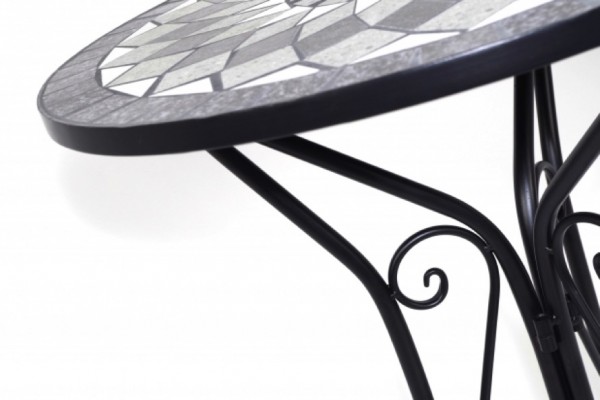 Mosaik Tisch aus Metall
