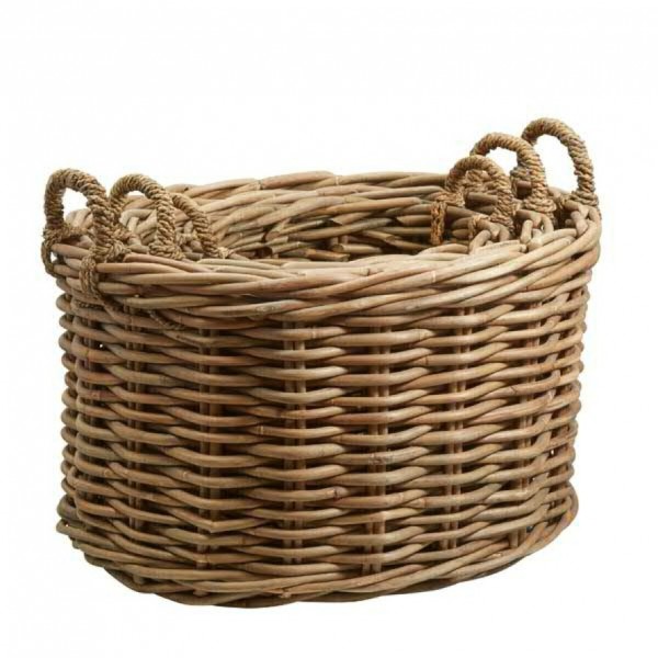 Rattan natur Korb 3er Set