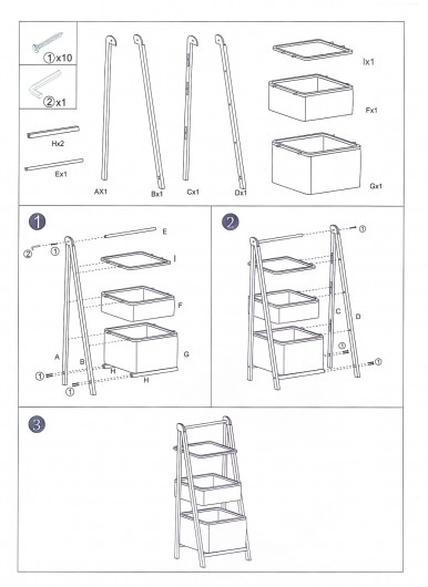 Badregal aus Bambusholz mit zwei Körbe und Ablage