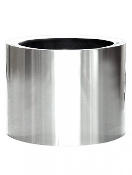 Aluminium poliert Cylinder Pflanzkübel