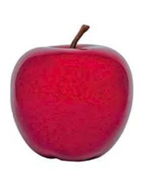 Fiberglas Deko Apfel Rot Hochglanz M