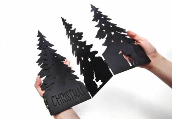 Gartenstecker Merry Christmas Forest 79 cm