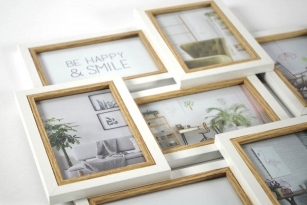 Holz Bilderrahmen Collage Big für 12 Bilder