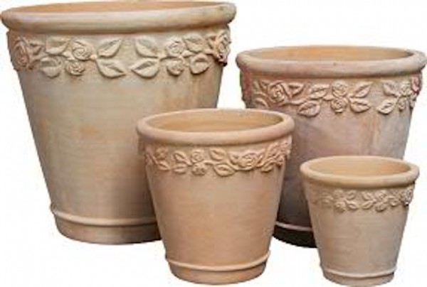 Blumentopf 4er Set - Natur Terracotta