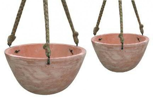 Hängeampel 2er Set - Natur Terracotta