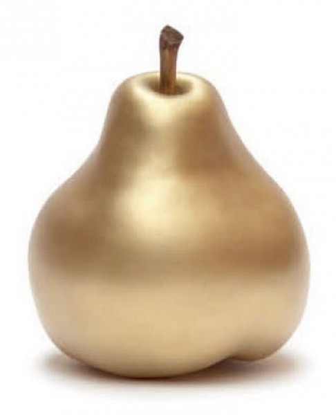 Keramik Birne gold | Cores da Terra