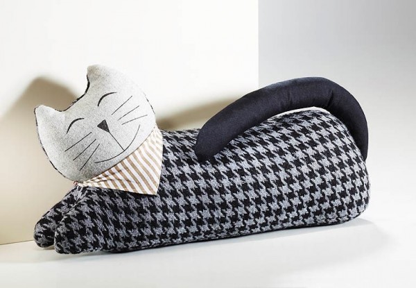 Türstopper-Kater-Karlo-aus-Stoff-schwarz-grau-befuellt-mit-sand