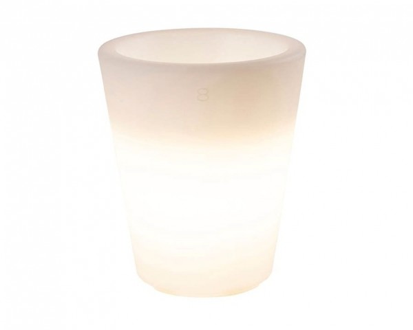 Shining Pot rund - Leucht Pflanzkübel