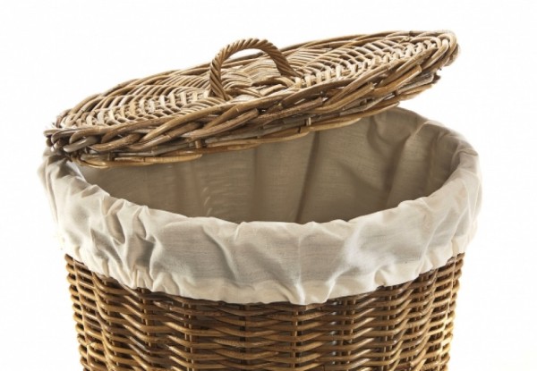 Wäschebehälter aus Kubo Rattan 53 cm