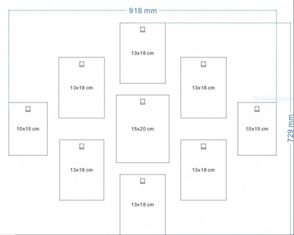 Shade Bilderrahmen 9er Set ´- verschiedene Größen