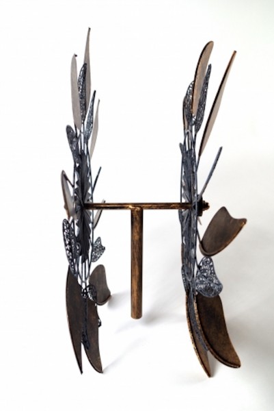 Windrad Vent als Gartenstecker aus Metall