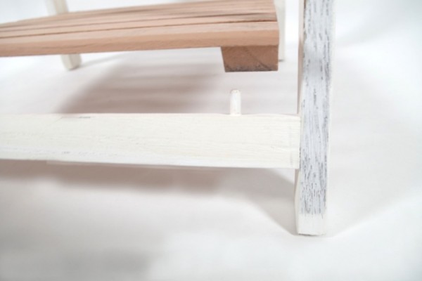 Vintage Holz Stufenregal