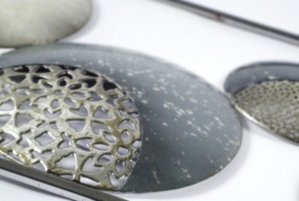 Slices Wandbild aus Metall