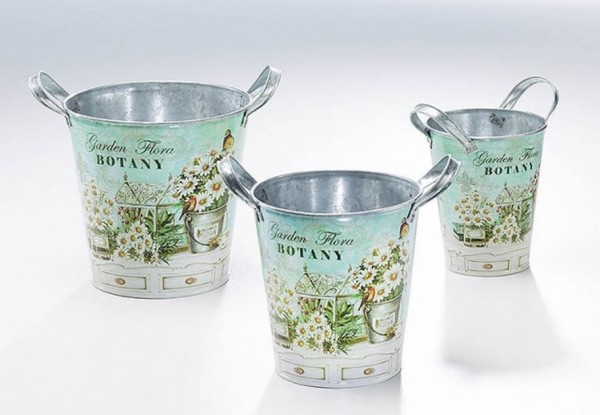 Deko Pflanzeimer - Garden Flora Botany