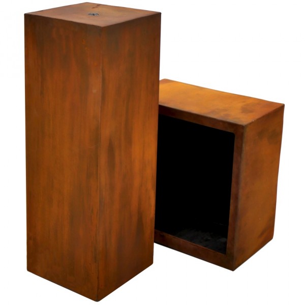 Roststahl Brunnen Säule 87 cm