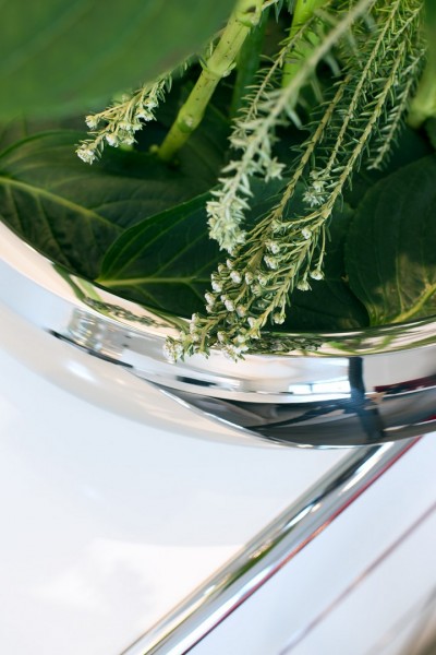 Polierte Edelstahlschale Lucido