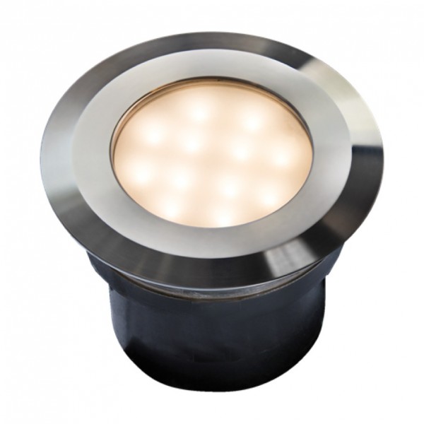 Gavia Bodeneinbauleuchte mit Schaltfunktion zwischen weißem und warmweißem Led Licht