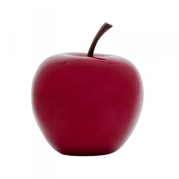 Apfel rot - apple Fruit ein Kunstobjekt aus Fiberglas und Steinpulver